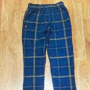 Spyder Navy and Olive Plaid Men's Joggers
